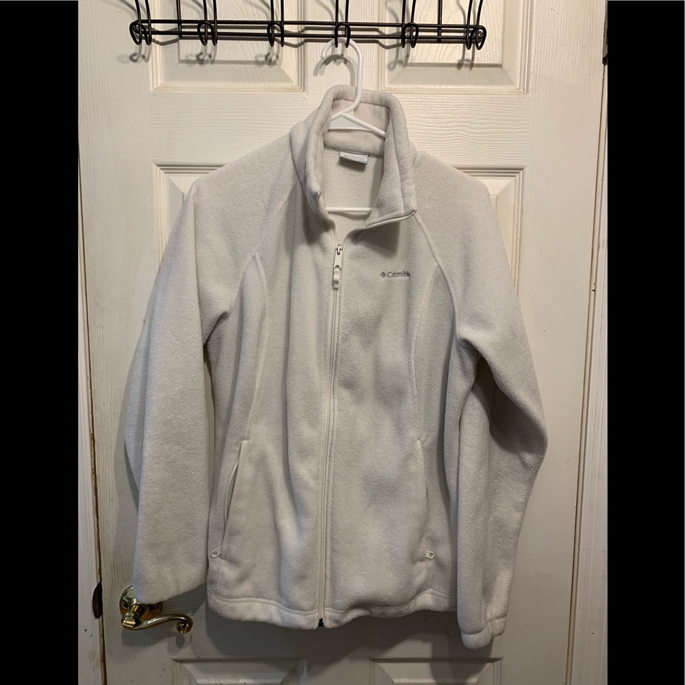 Columbia - Women’s white fleece zip up jacket